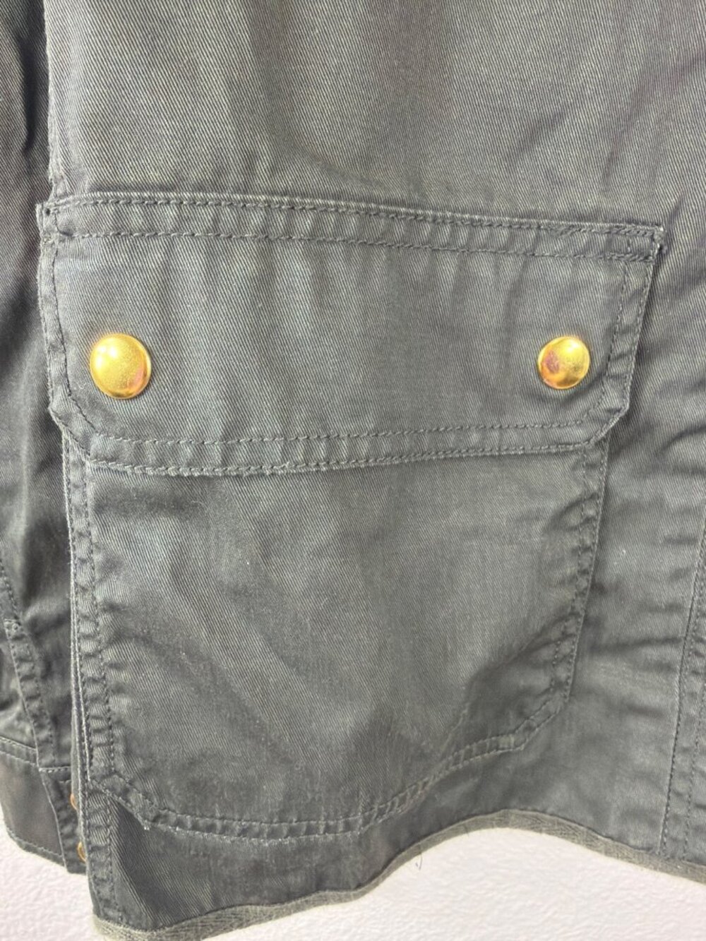 J.Crew Factory Downtown Field Jacket Utility Military Olive Green Women L - Picture 13 of 16